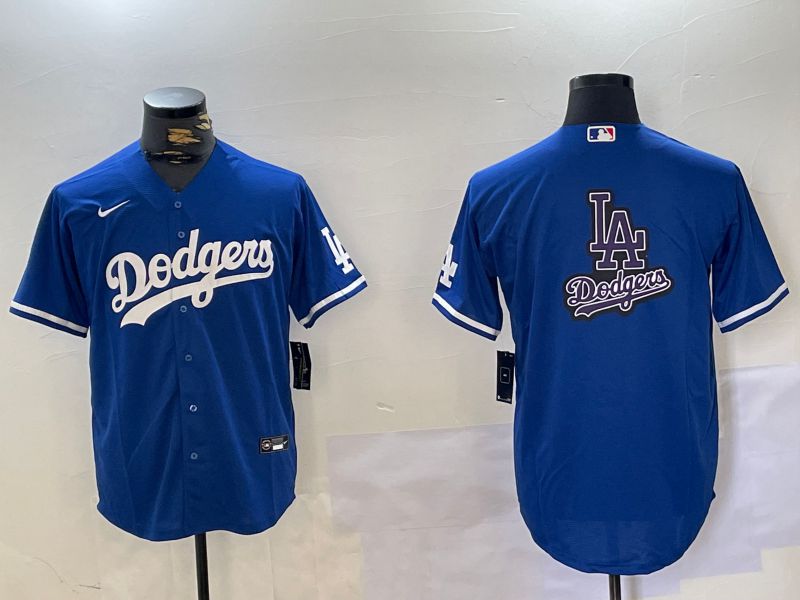 Men Los Angeles Dodgers Blank Blue Game 2024 Nike MLB Jersey style 10174->->MLB Jersey